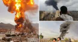 Israeli airstrikes hit Yemen's capital after Houthis fire cluster bomb