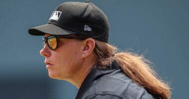 Jen Pawol breaks MLB's gender barrier as the first female umpire to work a regular-season game in Marlins-Braves matchup