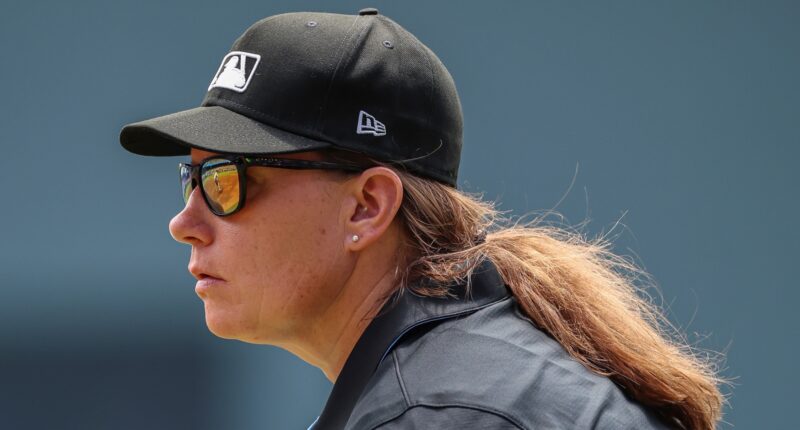 Jen Pawol breaks MLB's gender barrier as the first female umpire to work a regular-season game in Marlins-Braves matchup