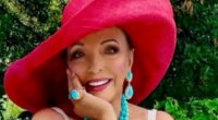 Joan Collins flaunts her incredible figure in a chic white swimsuit