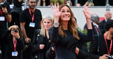 Julia Roberts joins co-stars at the After Hunt premiere in Venice
