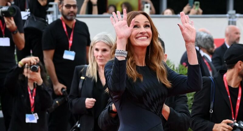 Julia Roberts joins co-stars at the After Hunt premiere in Venice