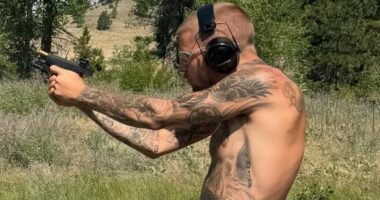 Justin Bieber blows off steam as he goes shooting with friends