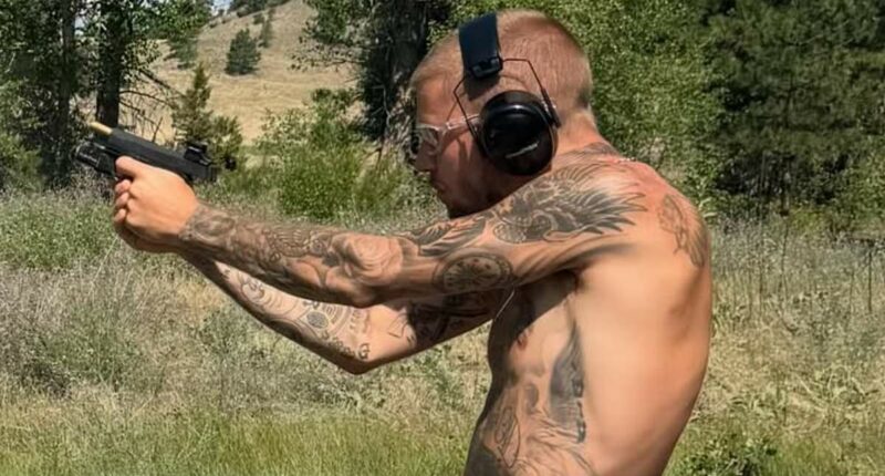 Justin Bieber blows off steam as he goes shooting with friends