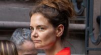 Katie Holmes looks glum on set with Joshua Jackson
