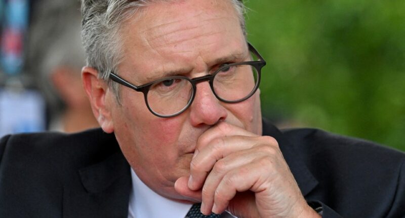 Keir Starmer at a remembrance service.