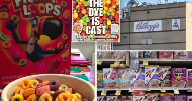 Kellogg's becomes first company to sign legally binding agreement removing toxic dyes from cereals