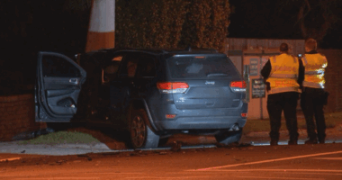 The court was told the Jeep continued on for about 50 metres before hitting a tree.