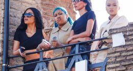Kim Kardashian's daughter North West looks unimpressed at Colosseum