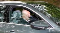King Charles drives himself for morning service at Balmoral church