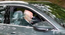 King Charles drives himself for morning service at Balmoral church