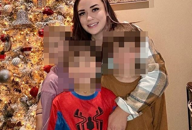 Sarah Shaw (pictured with her three children) and her youngest child, Isaac, have been held in US immigration detention since July 24