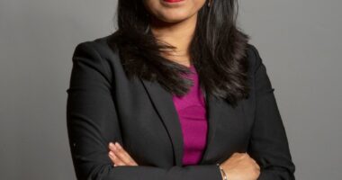 Portrait of Rushanara Ali, Labour MP for Bethnal Green and Bow.