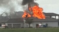 Large house fire in the 500 block of Pantano Drive in St. Augustine