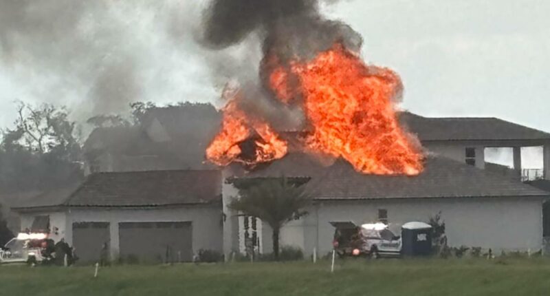 Large house fire in the 500 block of Pantano Drive in St. Augustine