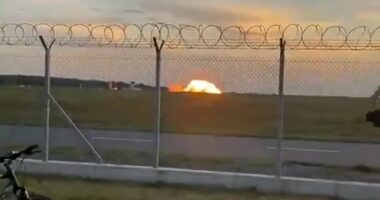 Last picture shows Polish Top Gun minutes before his F-16 crashed