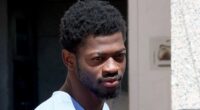 Lil Nas X wears blue prison jumpsuit while leaving LA court