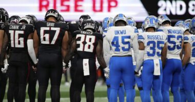 Lions-Falcons preseason game ends early after serious injury to Detroit's Morice Norris