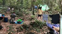 Expedition camp in the Montes Azules Biosphere Reserve, Chiapas, Mexico.