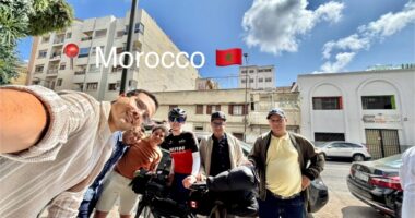 Mahomet teen biking from Morocco to Singapore