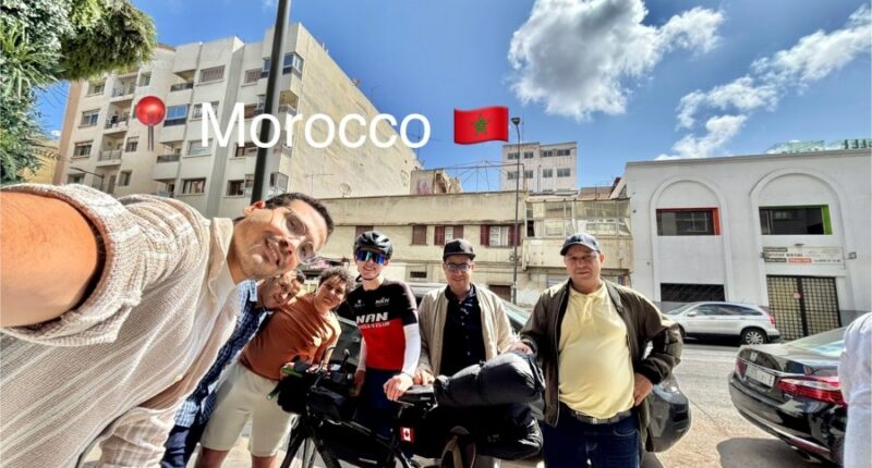 Mahomet teen biking from Morocco to Singapore