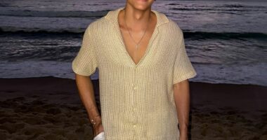 Photo of Yago Luiz de Campos e Silva on a beach at sunset.