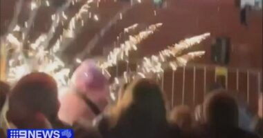The mishap sent explosives rocketing into patrons at the Jimboomba Family Carnival.ï»¿
