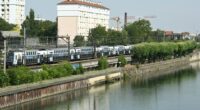 This photograph taken in Choisy-le-Roi, on the outskirts of Paris, on August 14, 2025 shows the Seine river where firefighters were called to pulled out four men's bodies from the river on August 13, 2025, after an alert was raised by a passenger travelling on the RER C train, who reported seeing a body floating in the Seine, according to police sources. (Photo by Bertrand GUAY / AFP) (Photo by BERTRAND GUAY/AFP via Getty Images)
