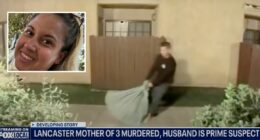 Man allegedly seen dragging wife's body before fleeing US