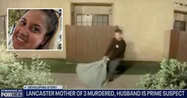 Man allegedly seen dragging wife's body before fleeing US