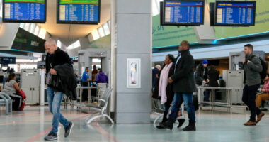 Man charged with taking N.Y. airport cart on 'joyride,' wrecking moving walkways