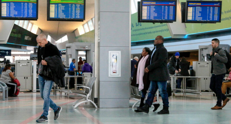Man charged with taking N.Y. airport cart on 'joyride,' wrecking moving walkways