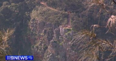 Witnesses say the man had beenï»¿ trekking with a woman at Morialta National Park when he fell down a ravine near Deep View Lookout just before 12.30pm.