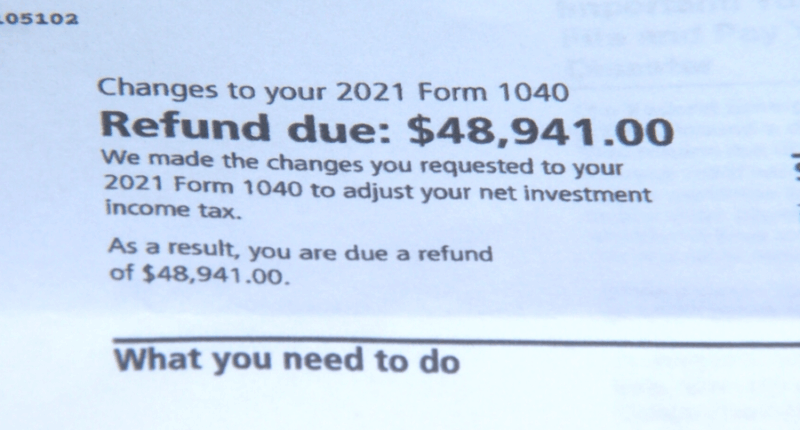 Manatee County woman receives $60k IRS refund check — a year late