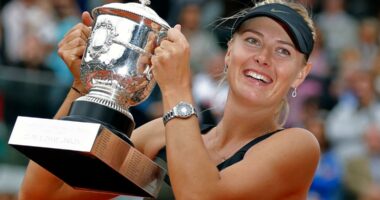Maria Sharapova honored at International Tennis Hall of Fame