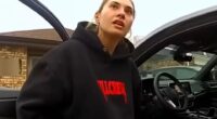 Christina Formella in a car.