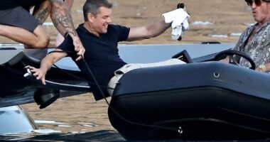 Matt Damon almost goes overboard on boozy Ibiza trip
