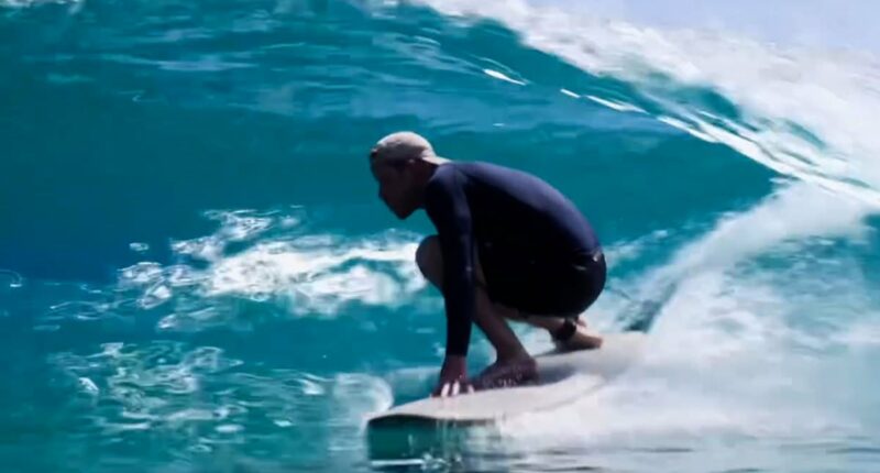 Meghan shares new video of Prince Harry surfing