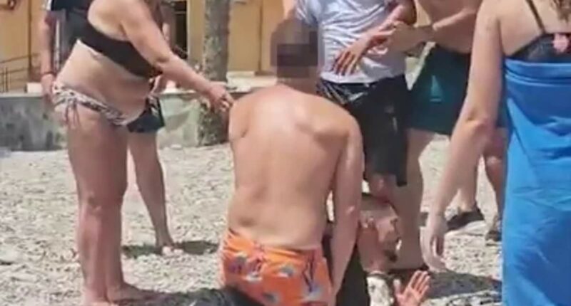 Migrants detained on Spanish beach after being tackled by tourists