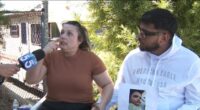 Couple being interviewed about missing baby.