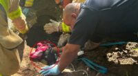Missing man heard calling for help underground after bizarre accident
