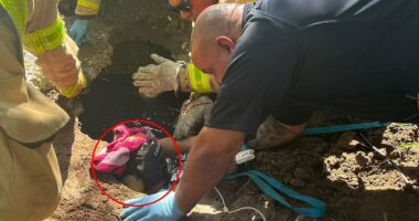 Missing man heard calling for help underground after bizarre accident