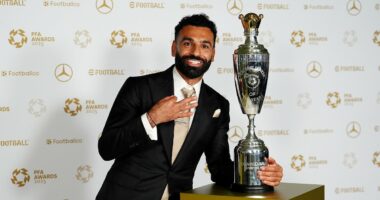 Mo Salah named PFA Player of the Year for a THIRD time