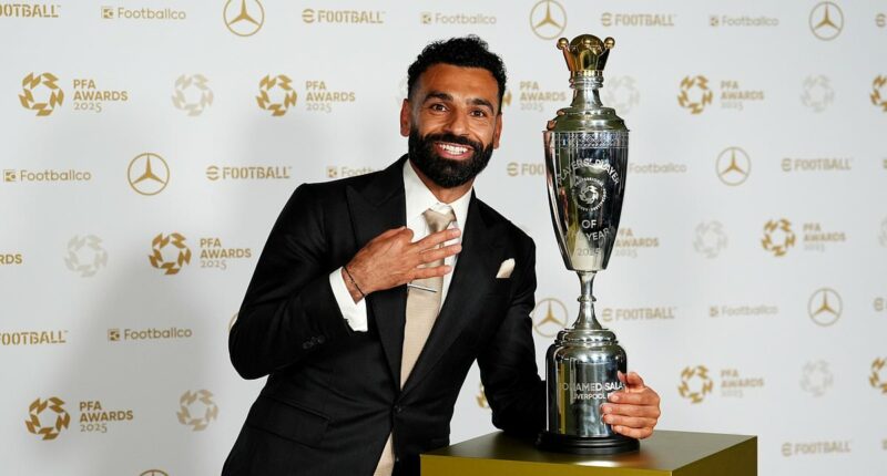 Mo Salah named PFA Player of the Year for a THIRD time