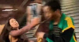 Moment Notting Hill Carnival revellers brawl as police arrest 400