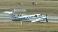 Moment private plane makes emergency landing at Birmingham Airport