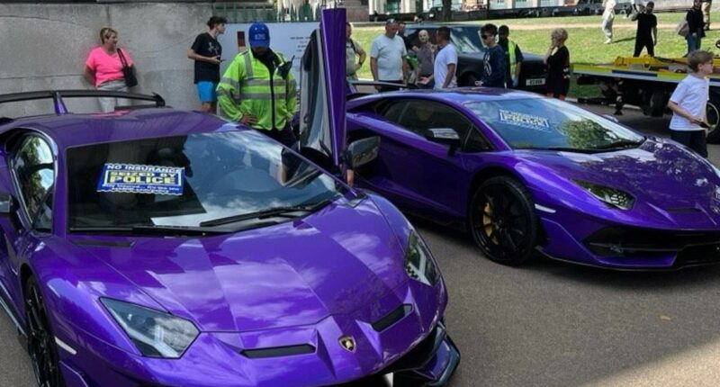 More than 70 supercars worth £7m seized in London