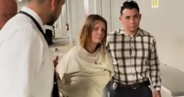 Mother put in STRAITJACKET after 'kidnapping her daughter'