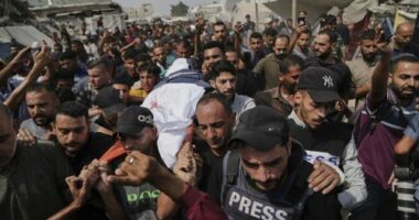 Mourners call to protect journalists after Israel's 'targeted assassination'