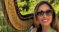 Myleene Klass is beaming as pal Clare Patterson marries Nick Ferrari